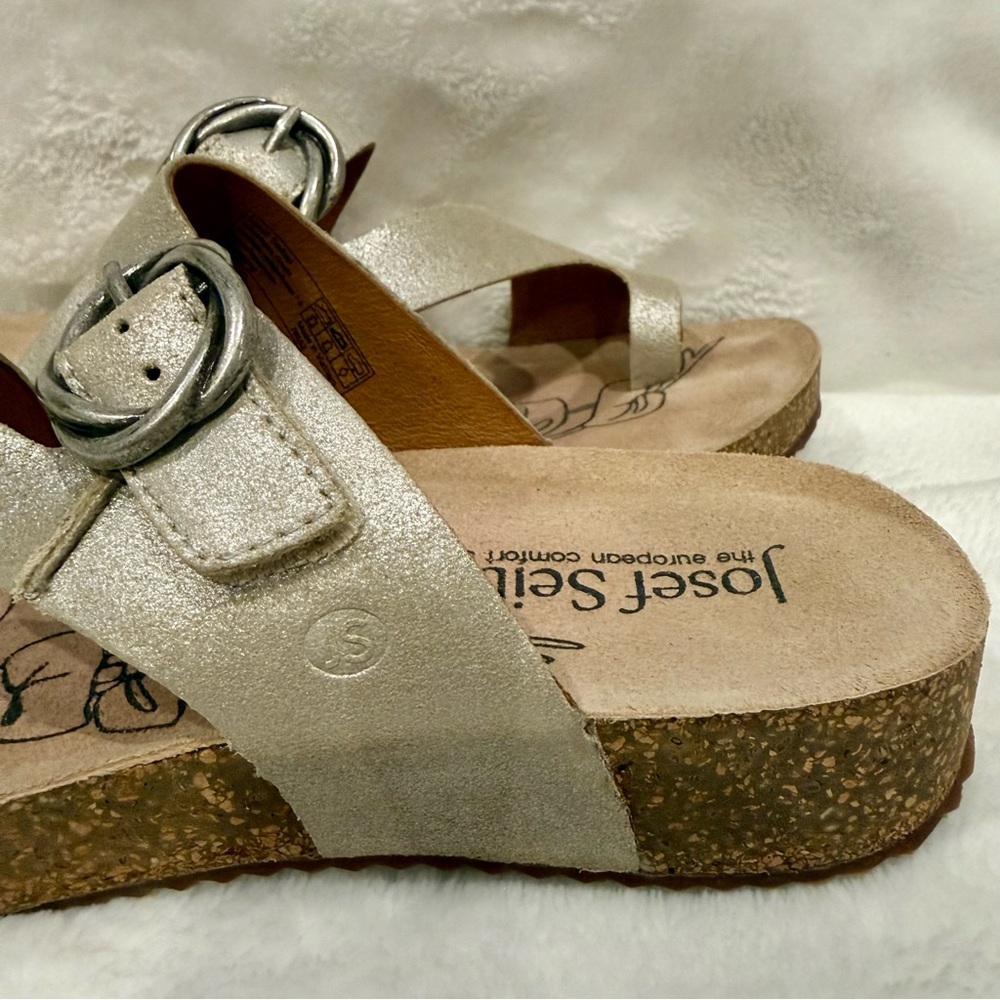 Josef Seibel Tonga 52 Sandal | NWOT | Leather Comfort Wedge | Size 36 - Picture 7 of 13